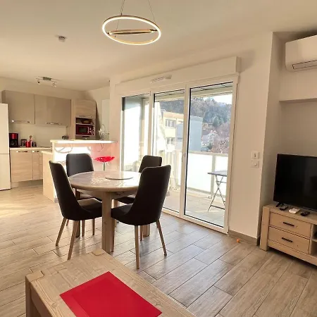 Aix-les-bains: T2 Moderne Et Lumineux Au 4e étage Avec Climatisation Et Garage - Fr-1-555-85 *